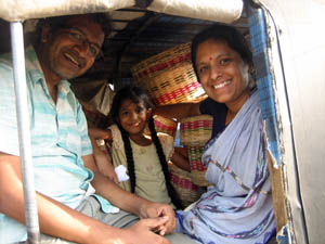 Aravinda Pillalamarri along with her husband Ravi Kuchimanchi.