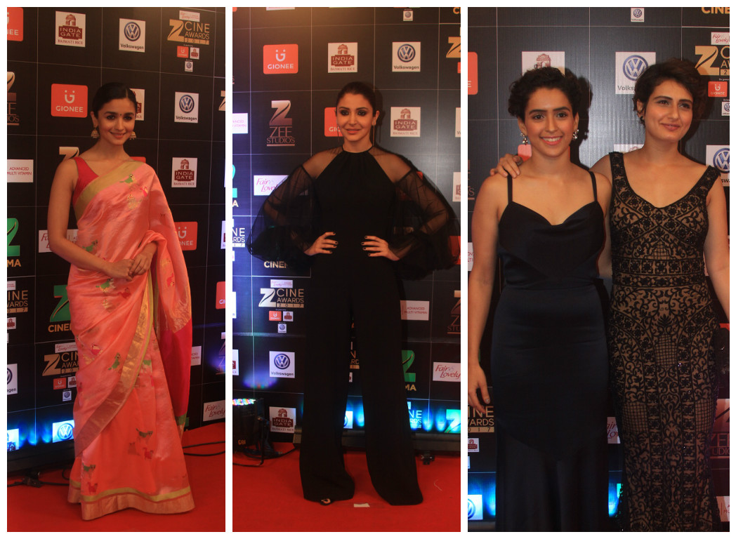 From left: Alia Bhatt, Anushka Sharma, Sanya Malhotra and Fatima Sana Sheikh. 