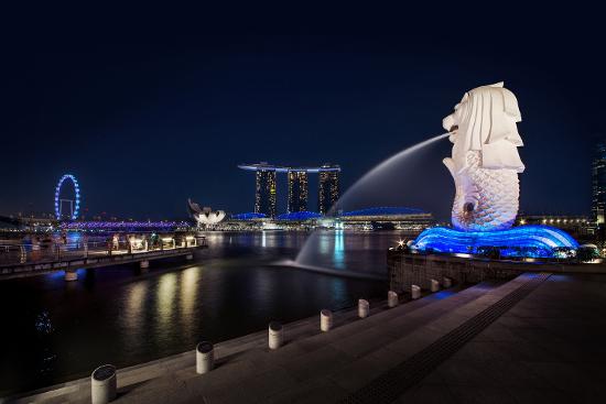 Singapore Flyer and Marina Bay Sands