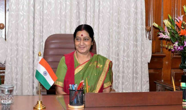 Sushma Swaraj, Indian Minister of External Affairs.