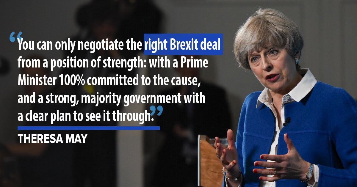 Theresa May. 