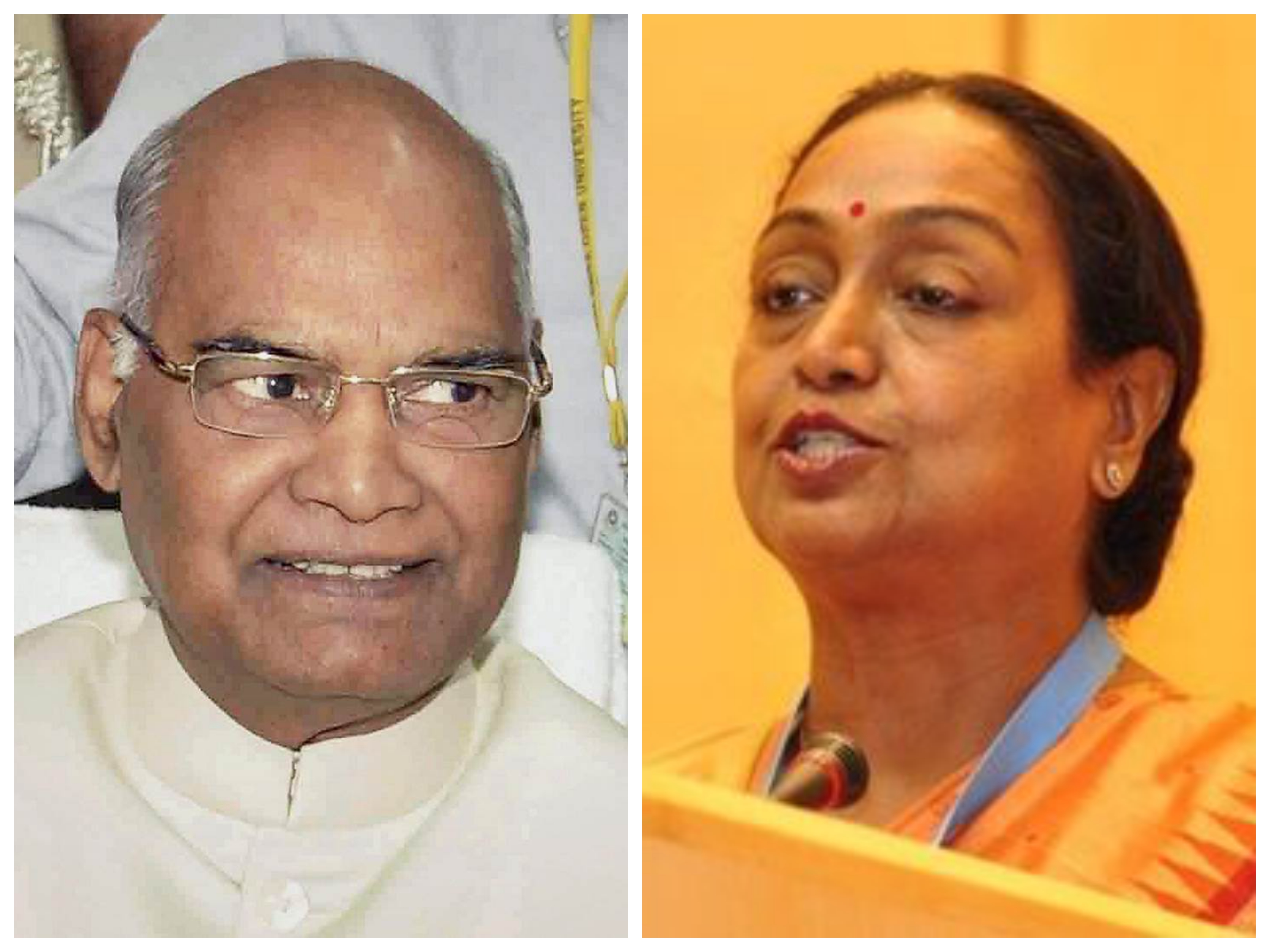 Ram Nath Kovind and Meira Kumar