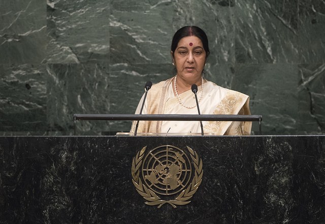 Indian EAM Sushma Swaraj.