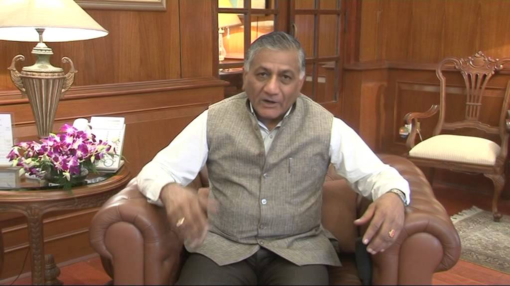 VK Singh, Indian Minister of State for External Affairs,