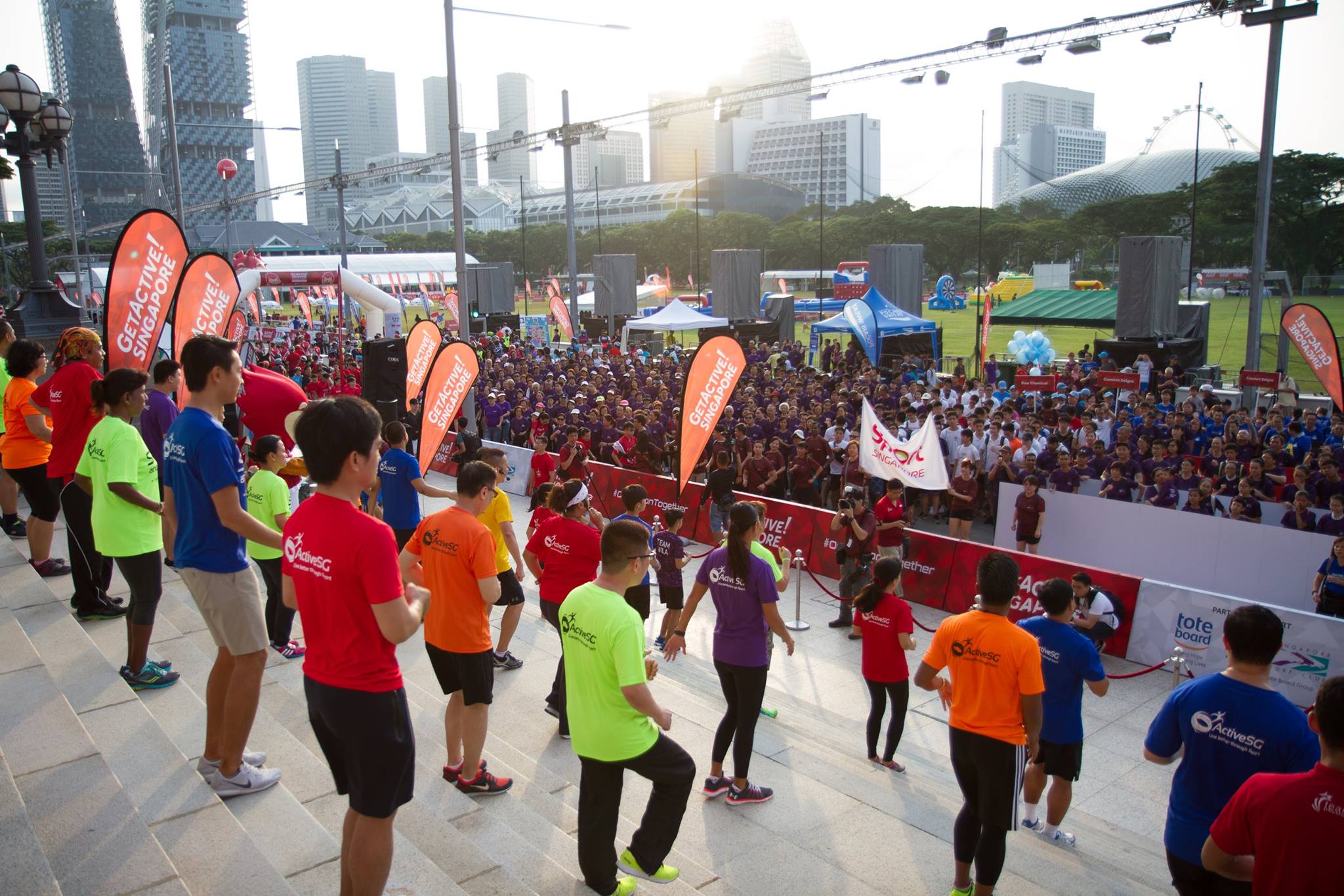 GetActive! Singapore Launch at The Padang on July 30, 2017. Photo courtesy: Dyan Tjhia, Sport Singapore