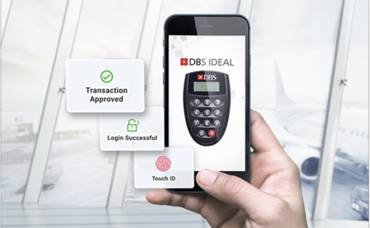DBS digital token. Photo courtesy: DBS