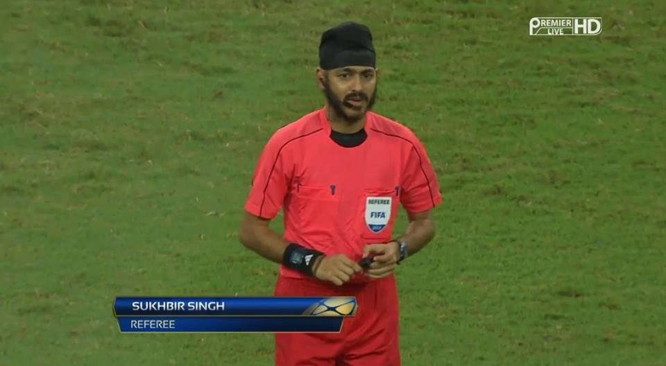 Singaporean Sikh referee Sukhbir Singh. Photo courtesy: Facebook