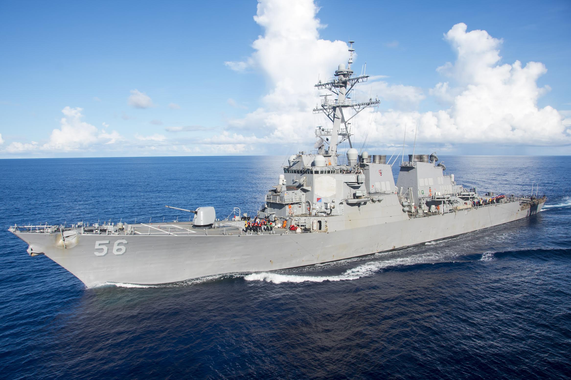 Official U.S. Navy file photo of the Arleigh Burke-class guided-missile destroyer USS John S. McCain DDG 56. Photo courtesy: US Navy
