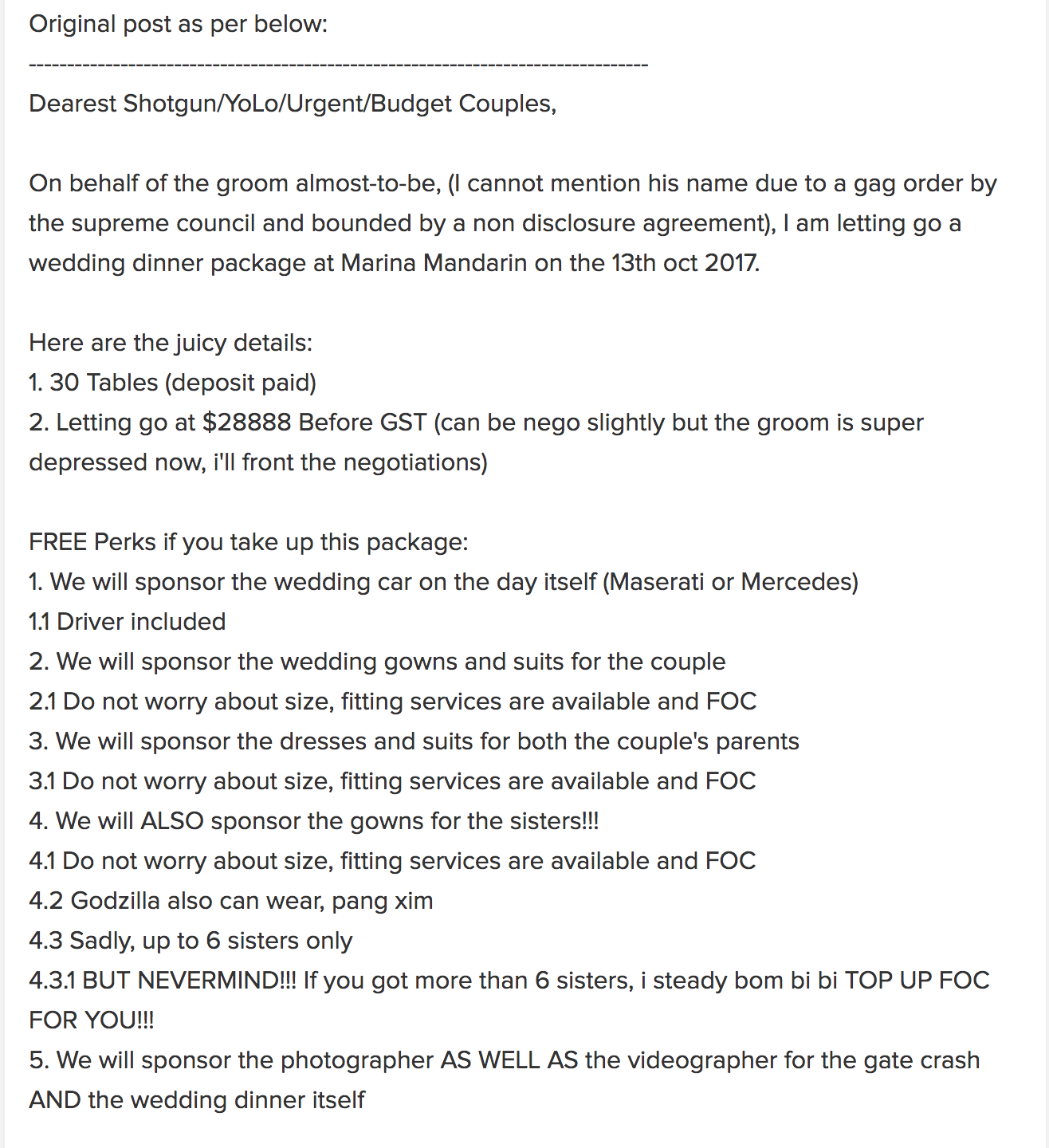 Photo: Screenshot from Carousell