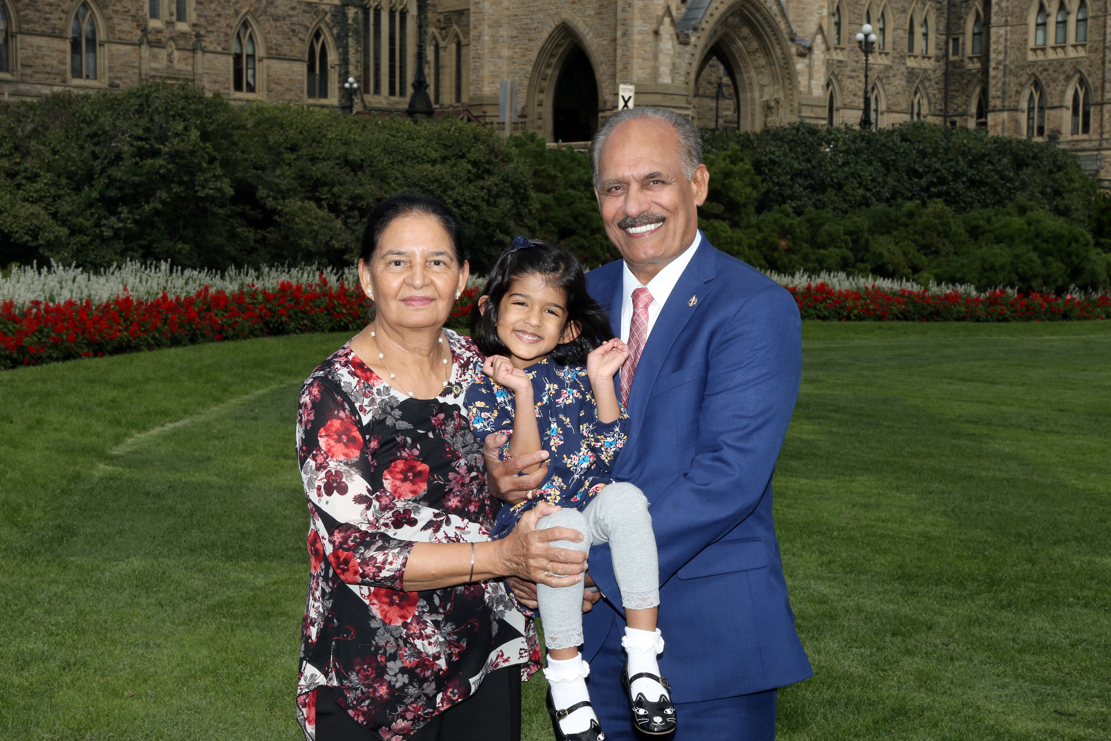 Jati Sidhu with his family.
