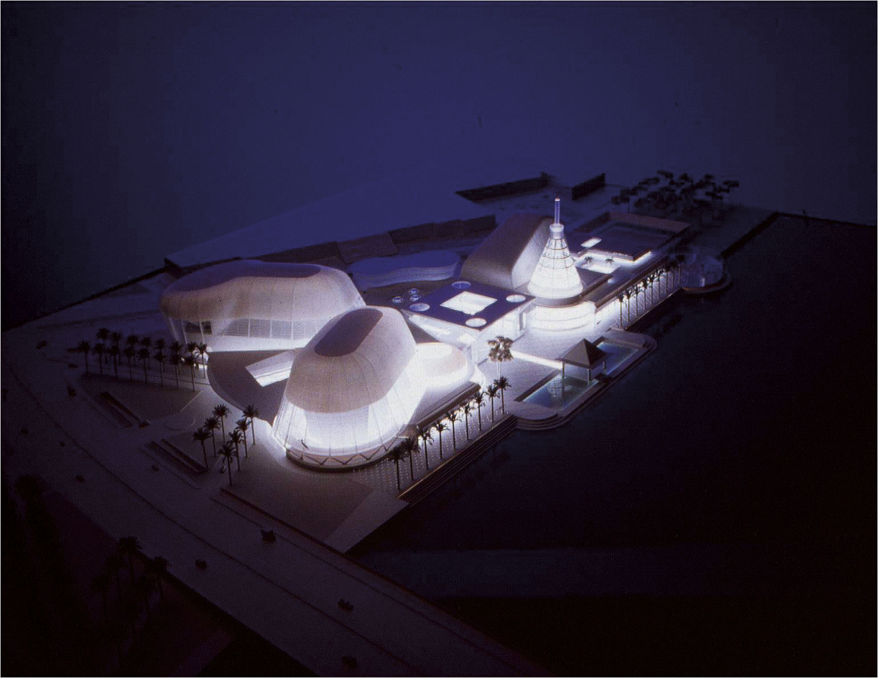 Early model of Esplanade from 1994 Photo courtesy: Esplanade – Theatres on the Bay 