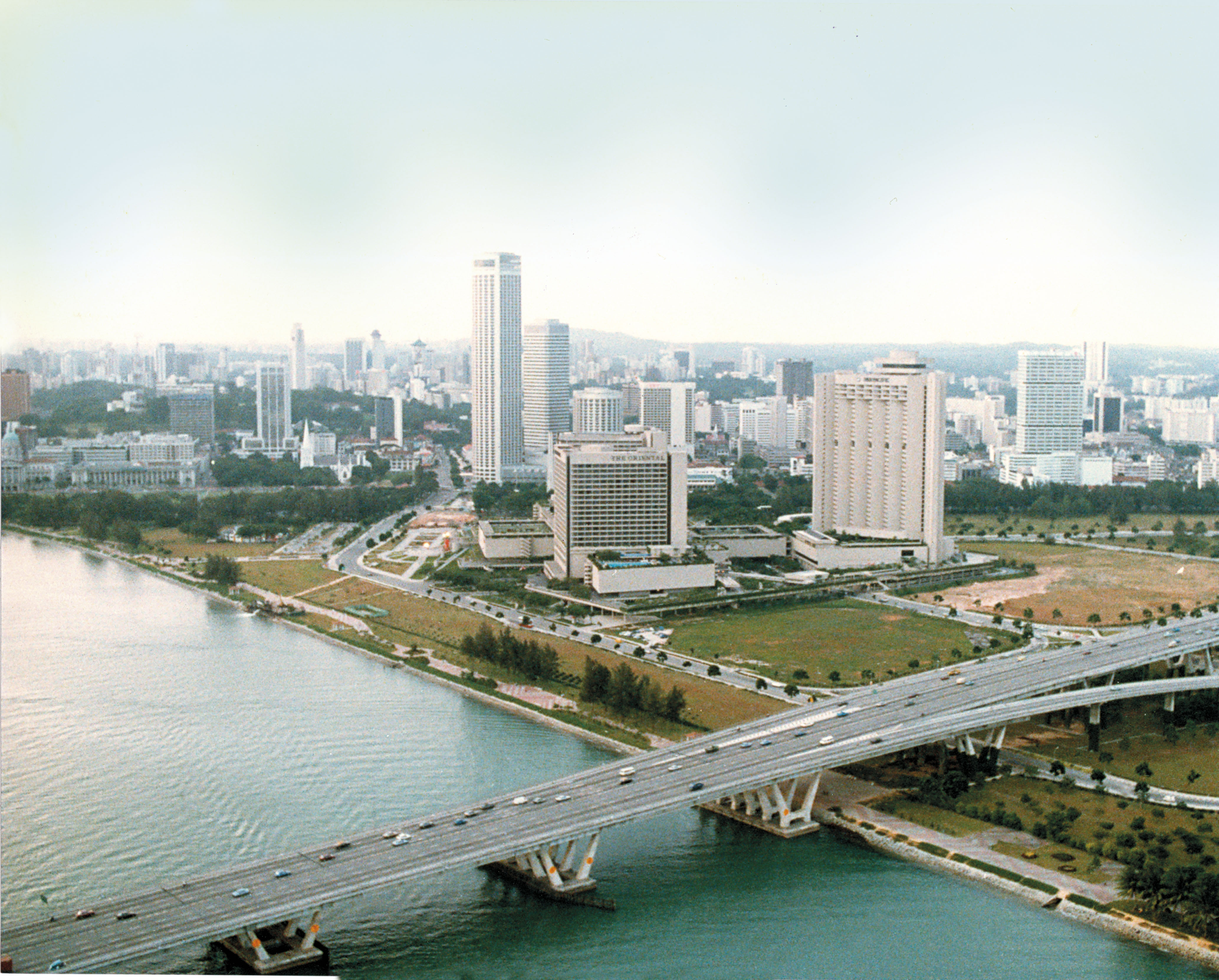The southern Singapore coast, now known as Marina Bay, was selected for extensive land reclamation in the 1970s, to accomodate a new city centre with new amenities such as Esplanade Photo courtesy: Esplanade - Theatres on the Bay