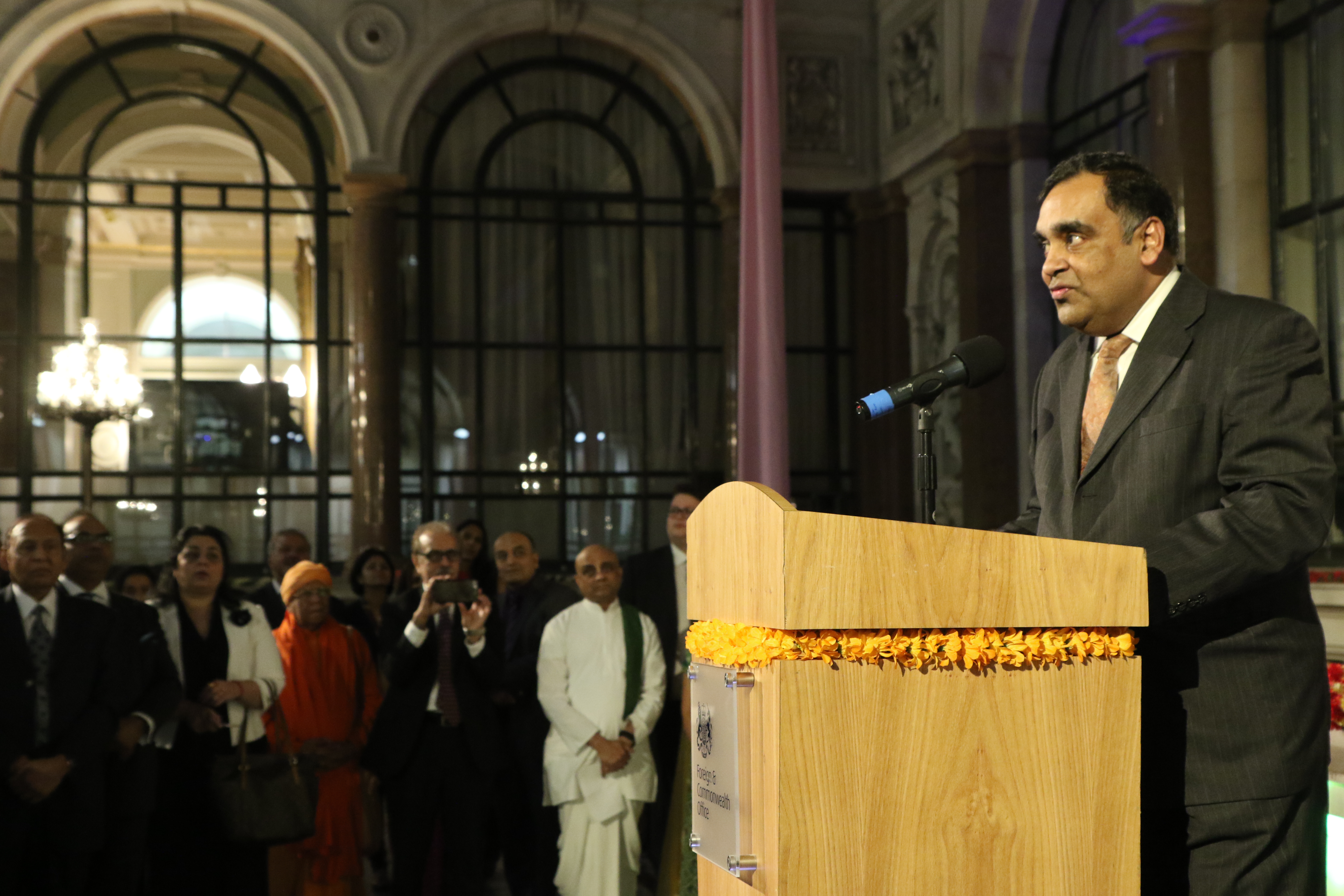 Indian envoy to the UK YK Sinha.