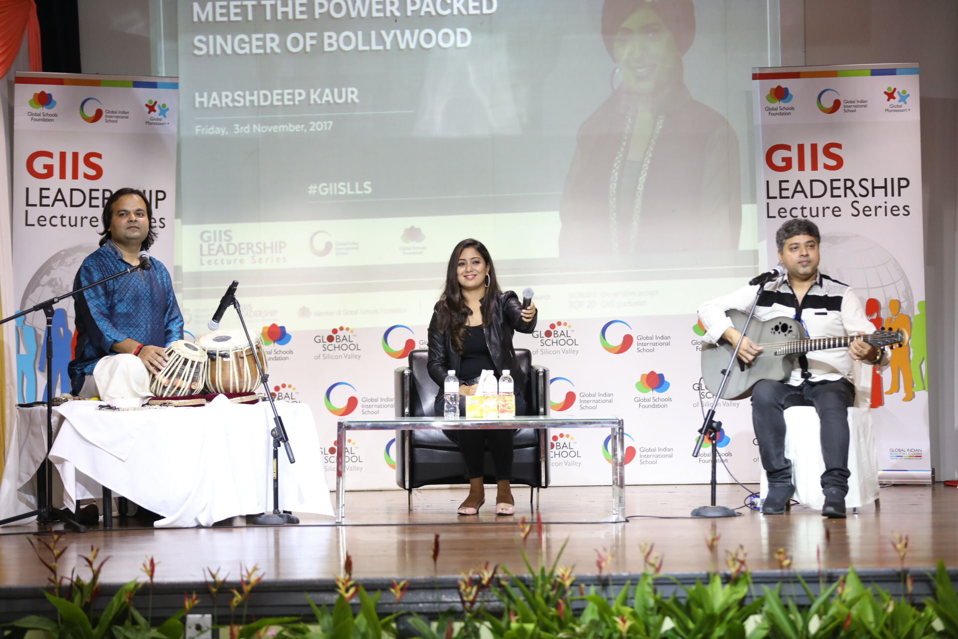 Harsheep Kaur appears to be all smiles while interacting with GIIS students. Photo courtesy: GIIS