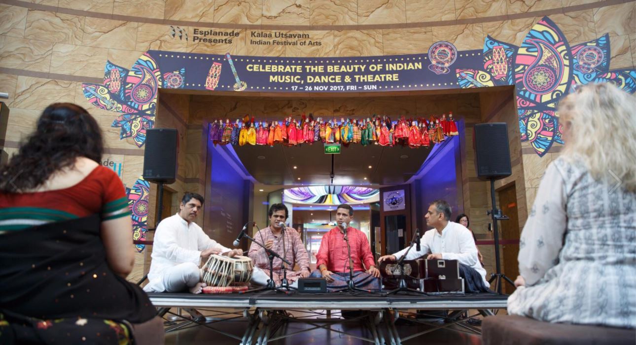 Local artists at Kalaa Utsavam 2017 Photo courtesy: Esplanade - Theatres on the Bay