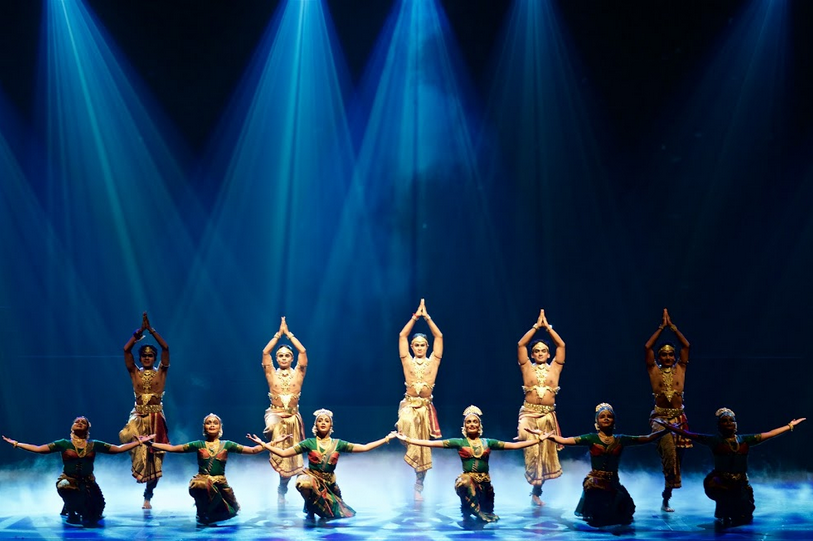 Artists and programs are booked about a year in advance. Dancers performing in the show called Anjaneyam during Kalaa Utsavam 2017 Photo: Connected to India