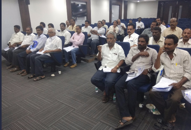 Second batch of Andhra Pradesh farmers being briefed about their Singapore tour. 