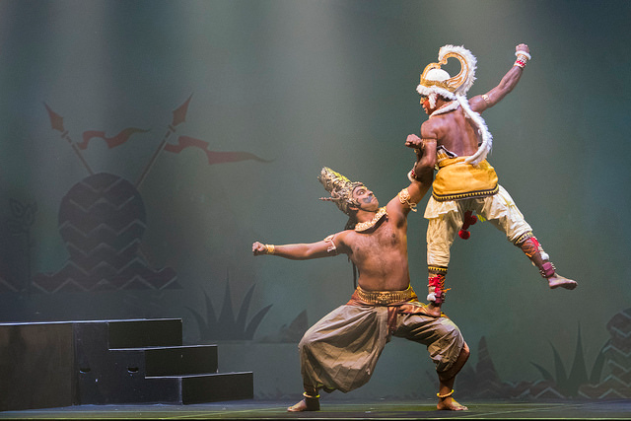 The infinite power of Hanuman is showcased as he charges on Ravana's son Meghnadha and ultimately overpowers him. The fight is ensued as Lord Rama goes to Sri Lanka to rescue Sita from the clutches of demon king Ravana. 