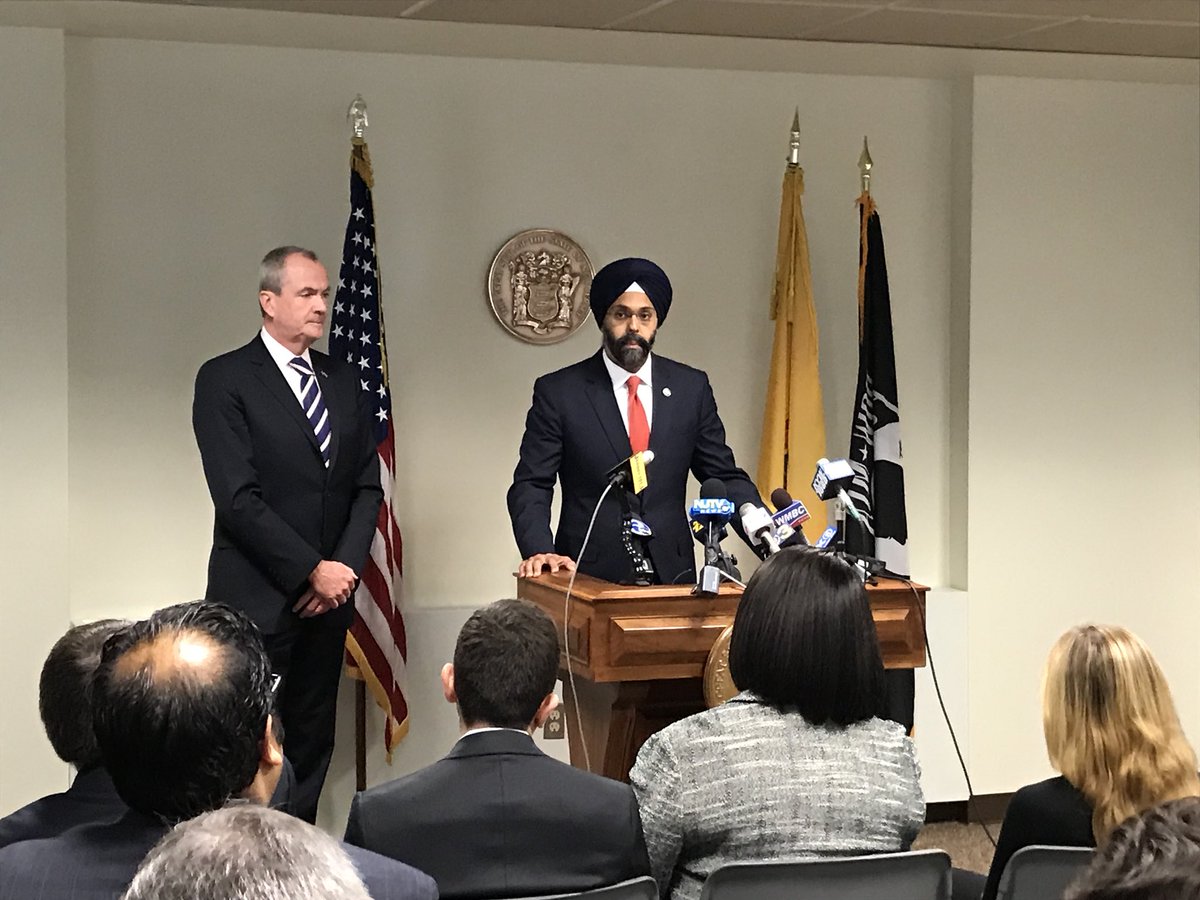 Phil Murphy today named Gurbir S Grewal as his nominee to serve as the next Attorney General of the state.