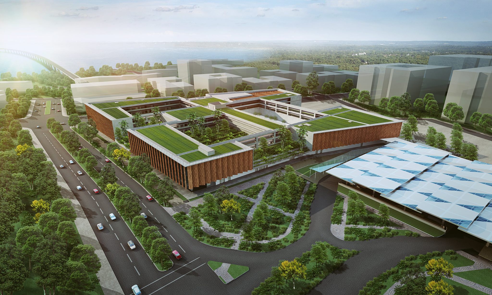 This is the artist impression of the RTS Link Woodlands North Station. 