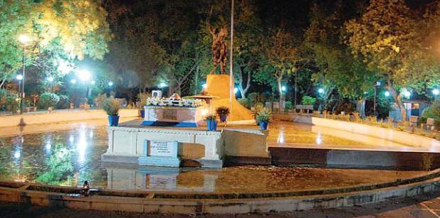 The Samadhi of Laxmi Bai in Gwalior. 