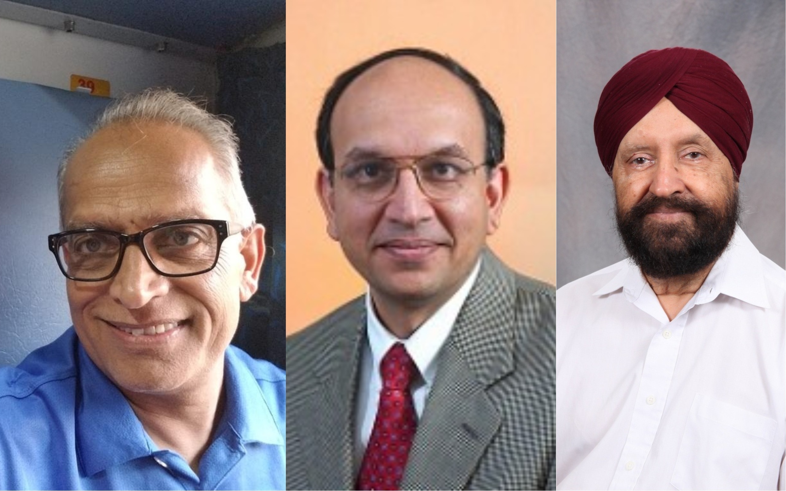From left: Chandrakant D Patel, Mukul M Sharma and Chanan Singh.