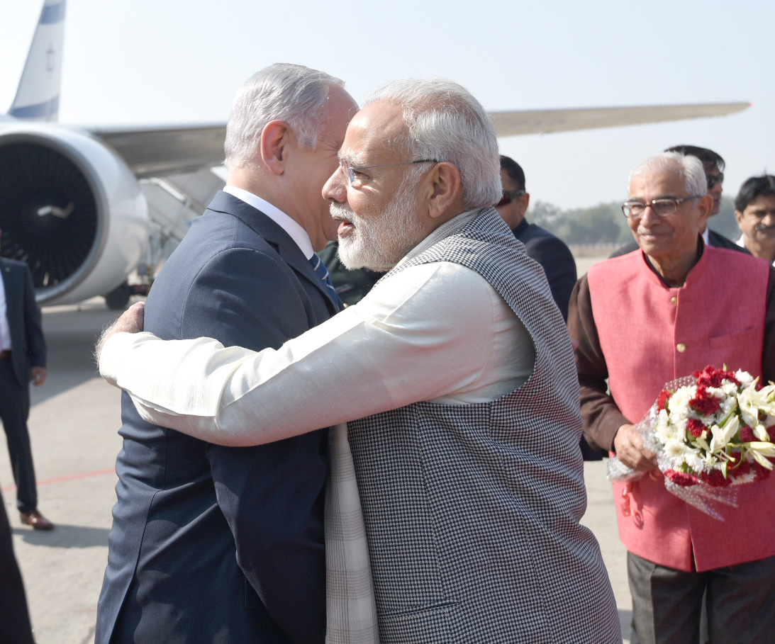 Israeli Prime Minister Benjamin Netanyahu and Indian Prime Minister Narendra Modi signed protocol between India and Israel on Amendments to the Air Transport Agreement that envisages entering into cooperative marketing arrangements, such as code share, bloc space or any other JV agreement for the purpose of operating the agreed services on the specified routes. Photo courtsey: Prime Minister's Office