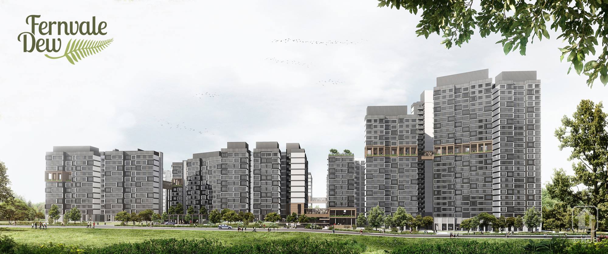 Fernvale Dew is bounded by Sengkang West Road, Sengkang West Avenue, and Fernvale Lane. Singaporeans can choose from 1,188 units of 2-room Flexi, 3-, 4-, and 5-room flats. 