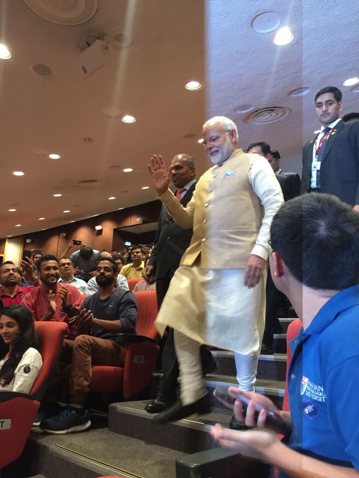 There was considerable excitement among the student community as Indian Prime Minister Narendra Modi reached Nanyang Technical University (NTU) to participate in the interaction titled ‘Transforming Asia through Innovation’. 