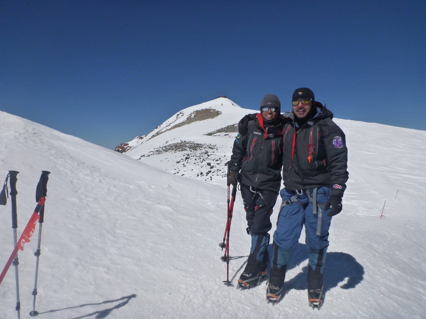 Ajeet and Deeya Bajaj at Mt Elbrus in Russia. 