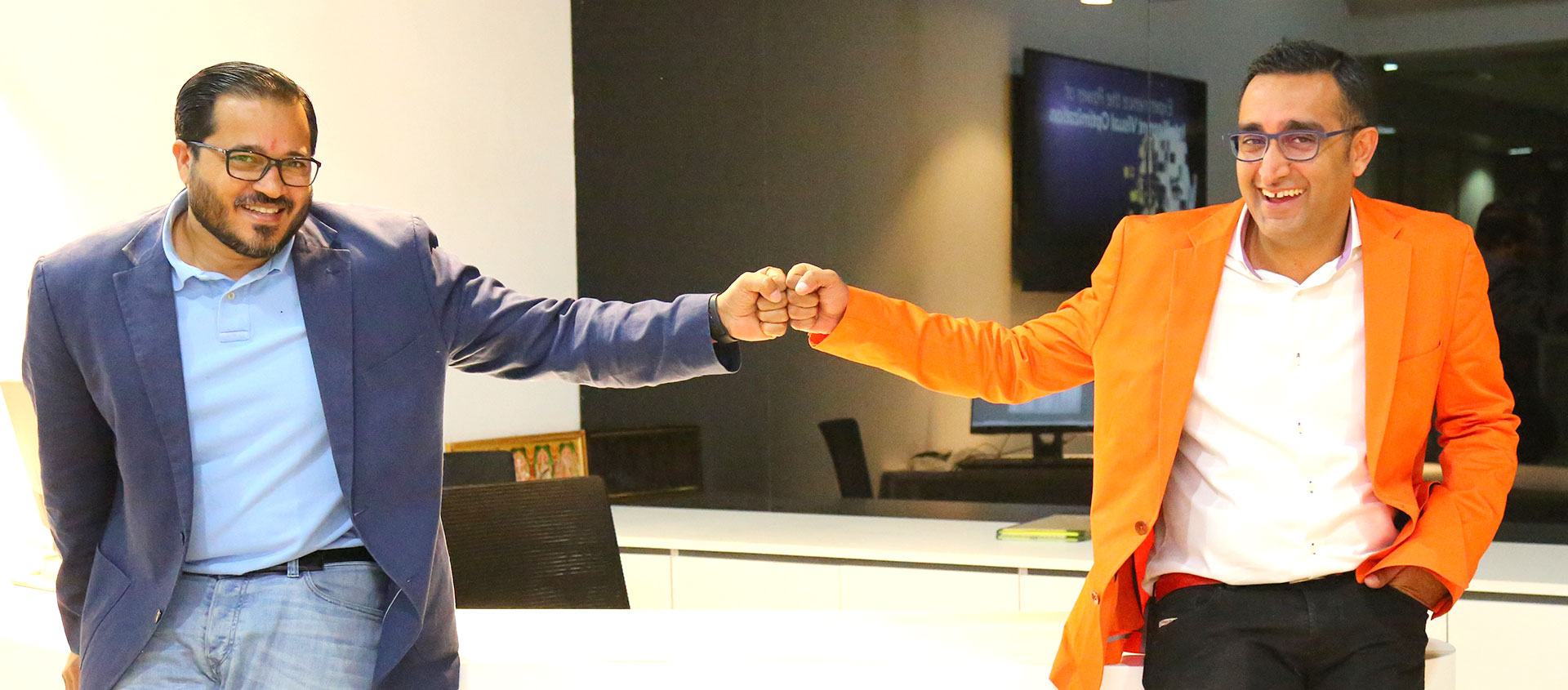 Govind Sandhu (left), Co-Founder and CFO of AntWorks and Asheesh Mehra, Founder and Group CEO of AntWorks. Photo courtesy: AntWorks 