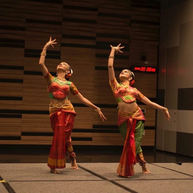 Dancing to the beat. Photo Credits: SMU Indian Cultural society Facebook Page