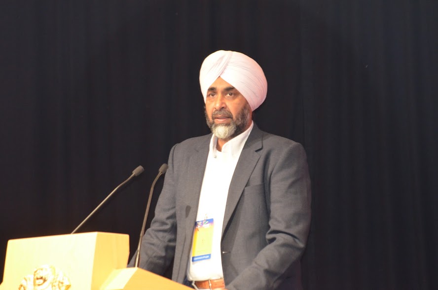 Manpreet Singh Badal, Punjab's Minister for Finance, Planning and Employment Generation speaking about the huge business opportunities in the State of Punjab. Photo: Connected to India