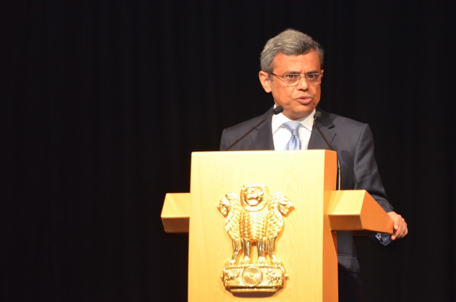 H.E. Jawed Ashraf, High Commissioner of India to Singapore, delivering welcome address at the Invest North 2018 Summit in Singapore. Photo: Connected to India