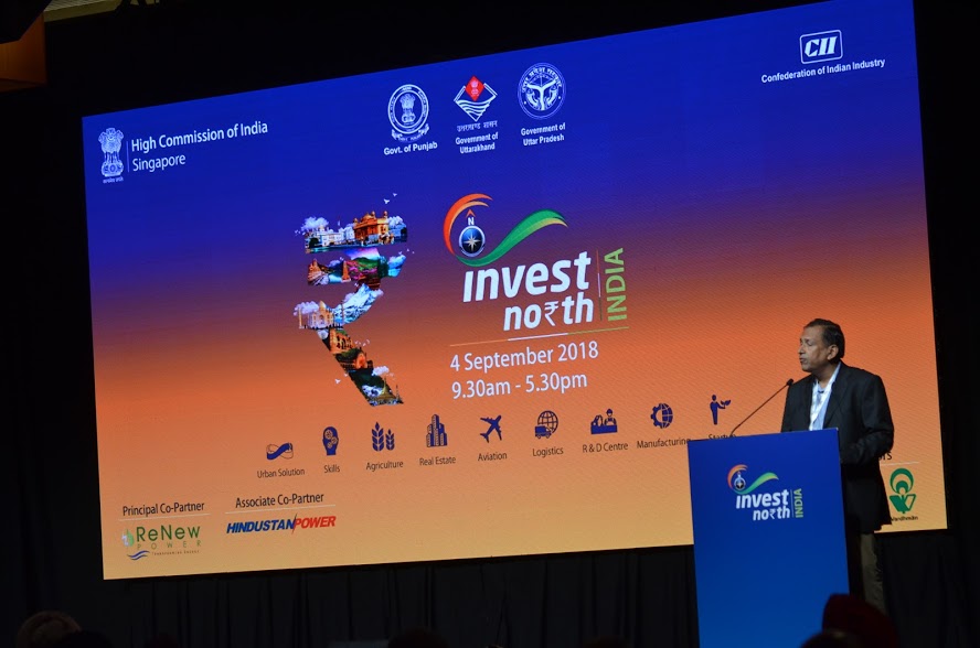 Invest North 2018 Summit was a programme organised in Singapore to showcase the business opportunities available in the northern Indian States of Uttarakhand, Punjab and Uttar Pradesh. Photo: Connected to India