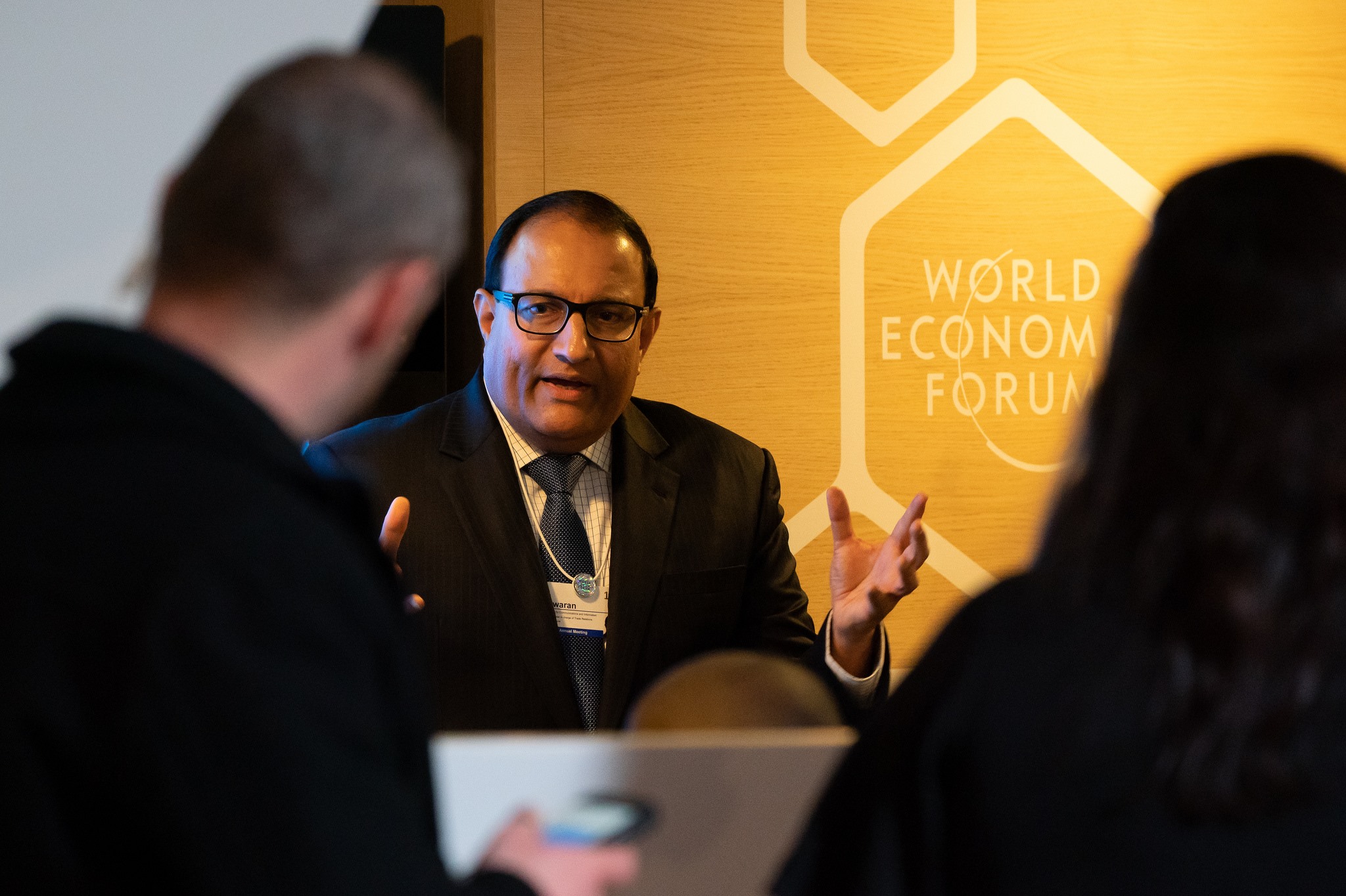 Mr S Iswaran, Minister for Communications and Information, announced the release of Model Artificial Intelligence (AI) Governance Framework at the World Economic Forum Annual Meeting held in Davos from January 22 to 25, 2019. Photo courtesy: World Economic Forum