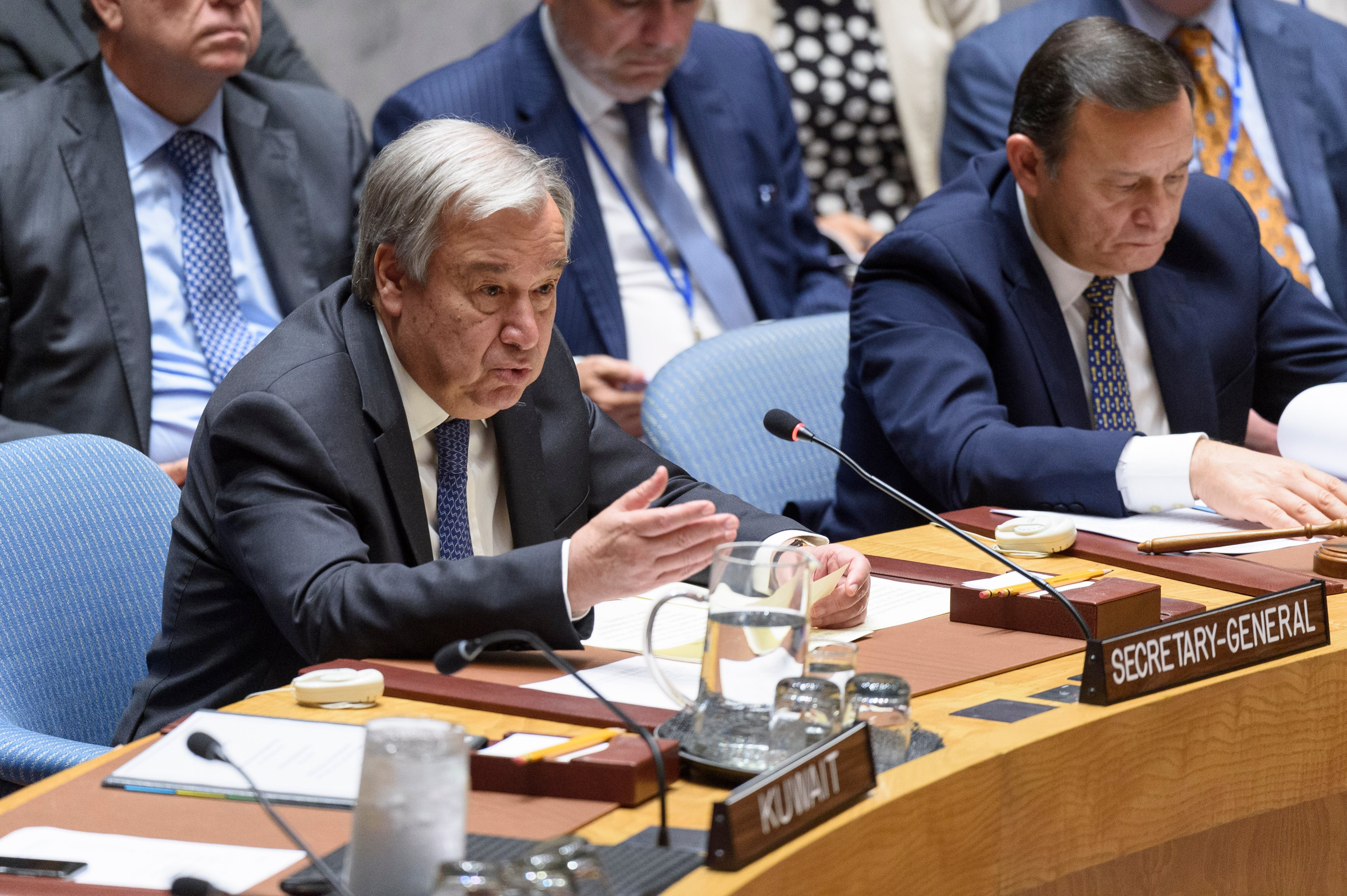 United Nations chief Antonio Guterres urged India and Pakistan to exercise maximum restraint. Photo courtesy: Twitter/@antonioguterres