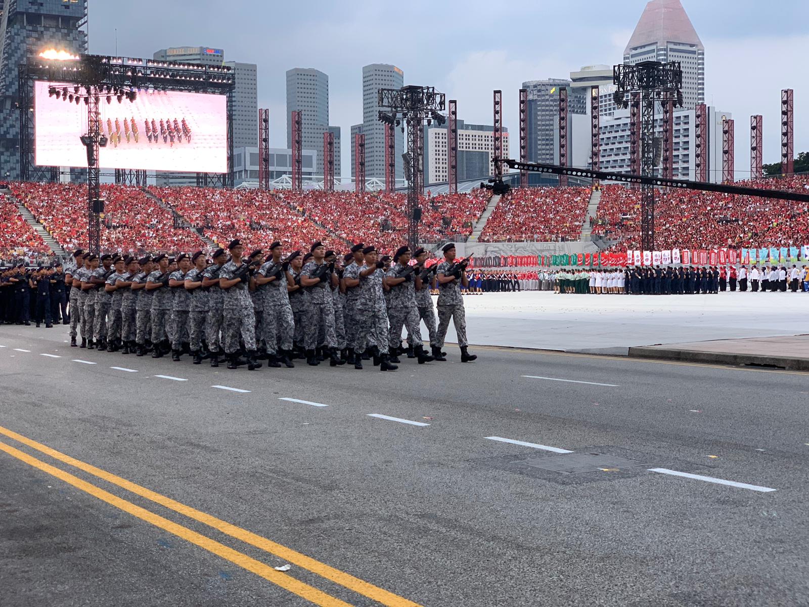 The parade is a 1.3 km procession featuring 171 assets from across the armed forces, police force and civil defence force. Photo courtesy: Connected to India