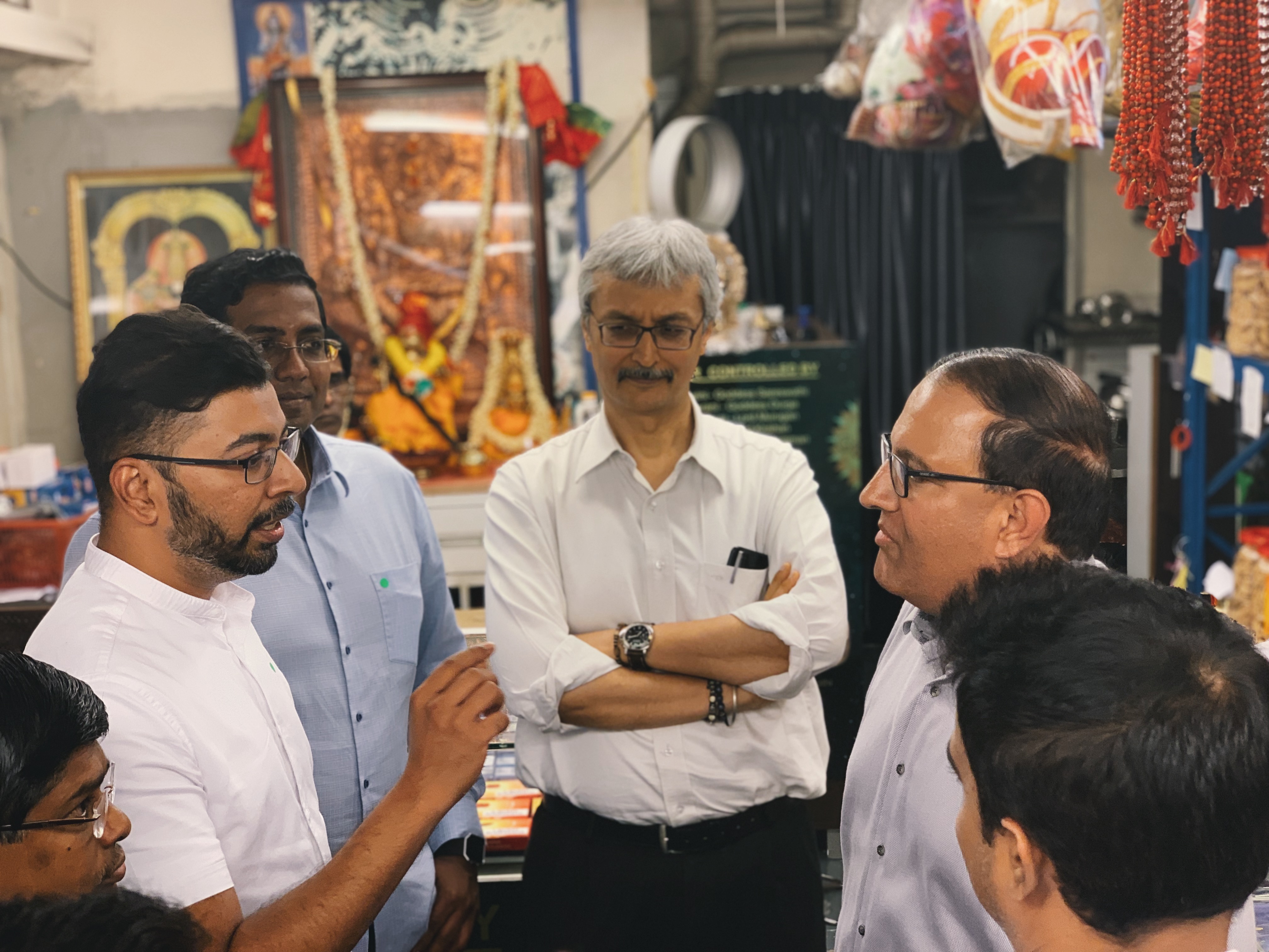 Jagan D with Minister Iswaran. Photo: Connected to India