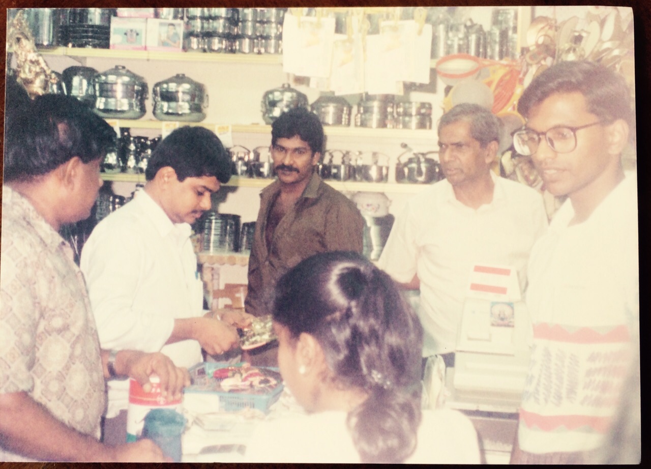 Though new to the business Raja Kumar Chandra took daring decisions like ordering thousands of dollars of stainless steel household utensils which sold out in a few days. Photo courtesy: Raja Kumar Chandra