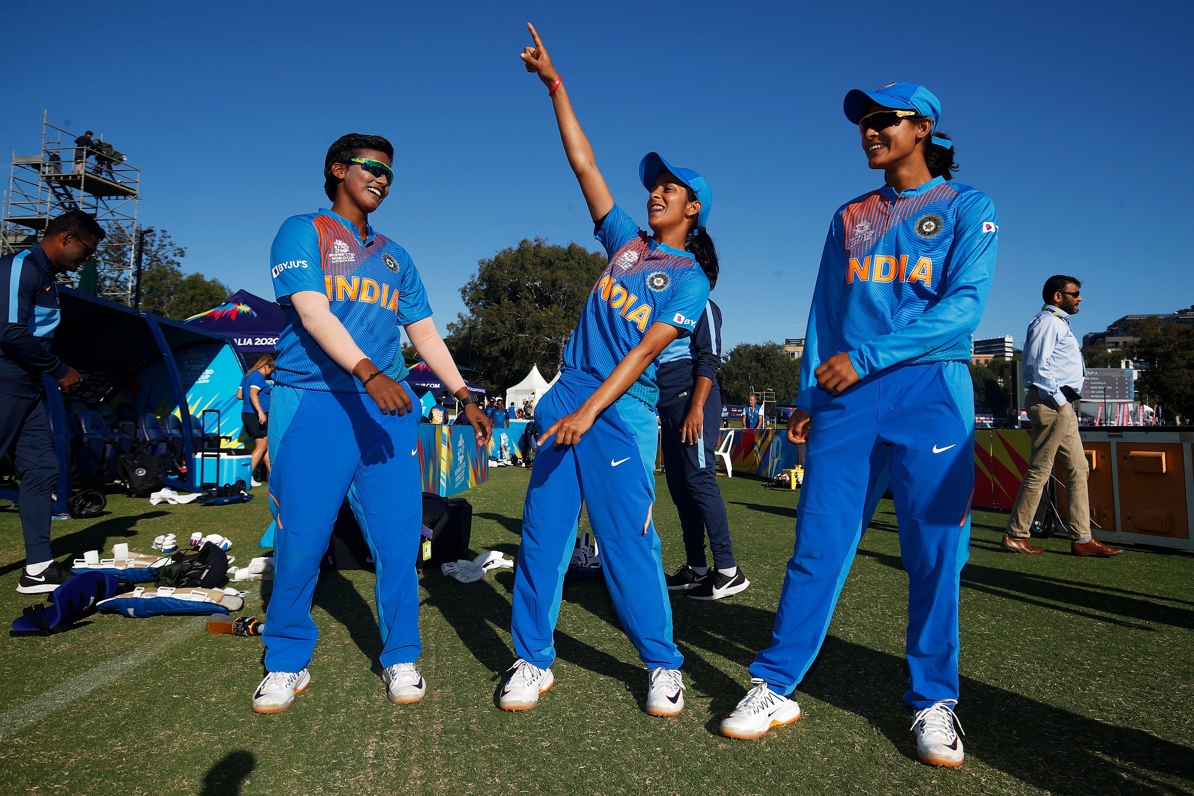 India were the only unbeaten team in the group stage of the women's ICC Twenty20 World Cup. Photo courtesy: Twitter/@BCCIWomen