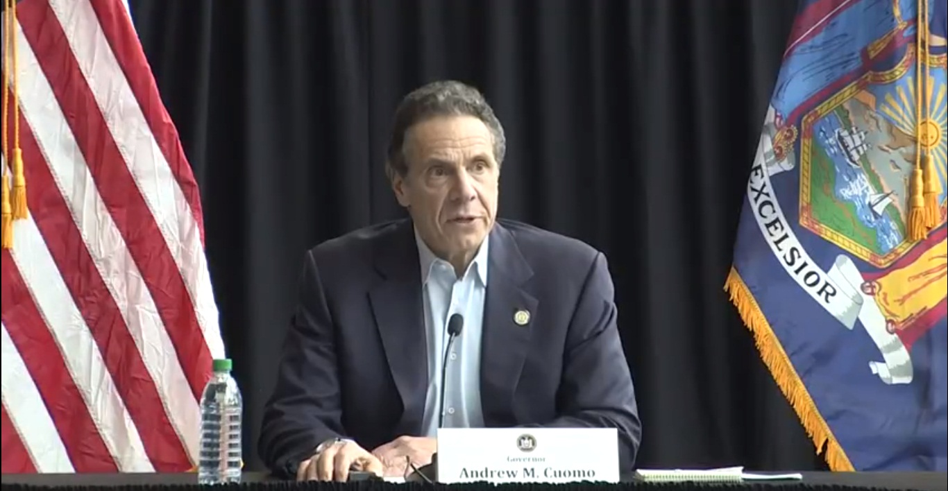 New York Governor Andrew Cuomo has ordered residents to wear masks in public where social distancing is not possible. File photo courtesy: Twitter/@NYGovCuomo