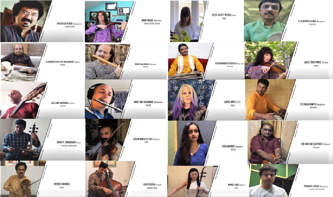 'Life Again' is an international collaboration of 20 eminent musicians from across the globe performing to specially composed music during COVID-19. Photo Courtesy: ICCR
