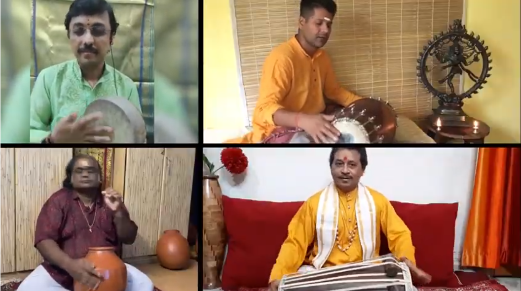 Four Sangeet Natak Akademi awardees are featured as is Violin Maestro, Dr. Mysore Manjunath who has conceptualized & composed the music for 'Life Again'. Photo Courtesy: Screenshot of video