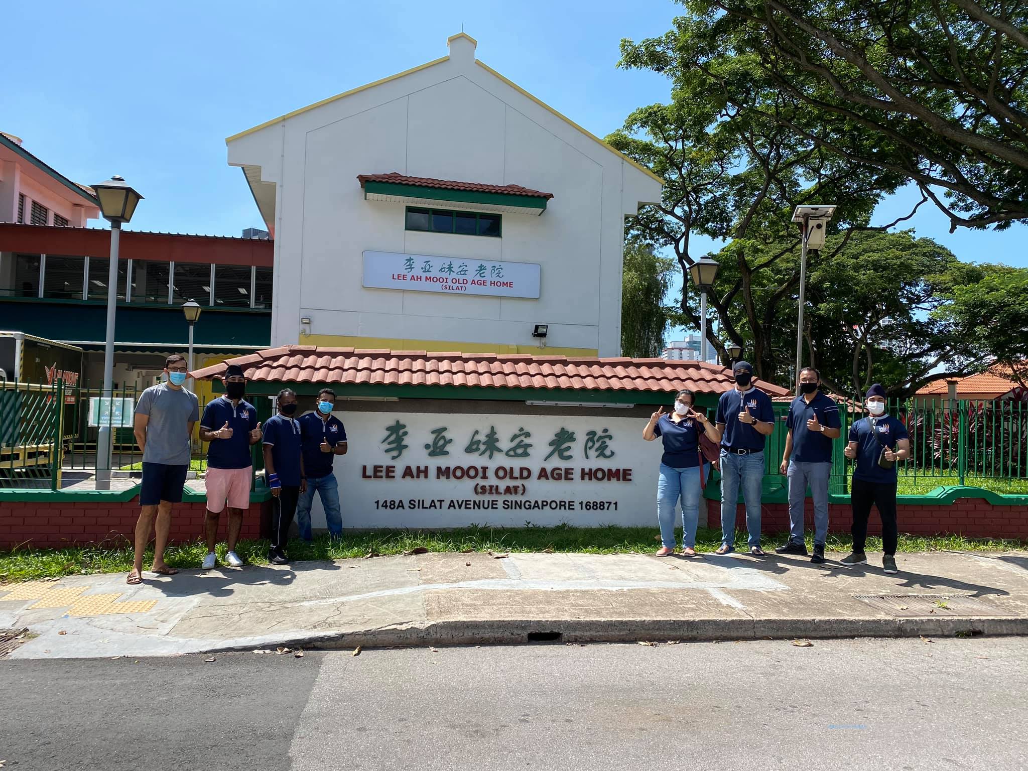 At Lee Ah Mooi Old Age Home. Photo courtesy: Facebook/YSA