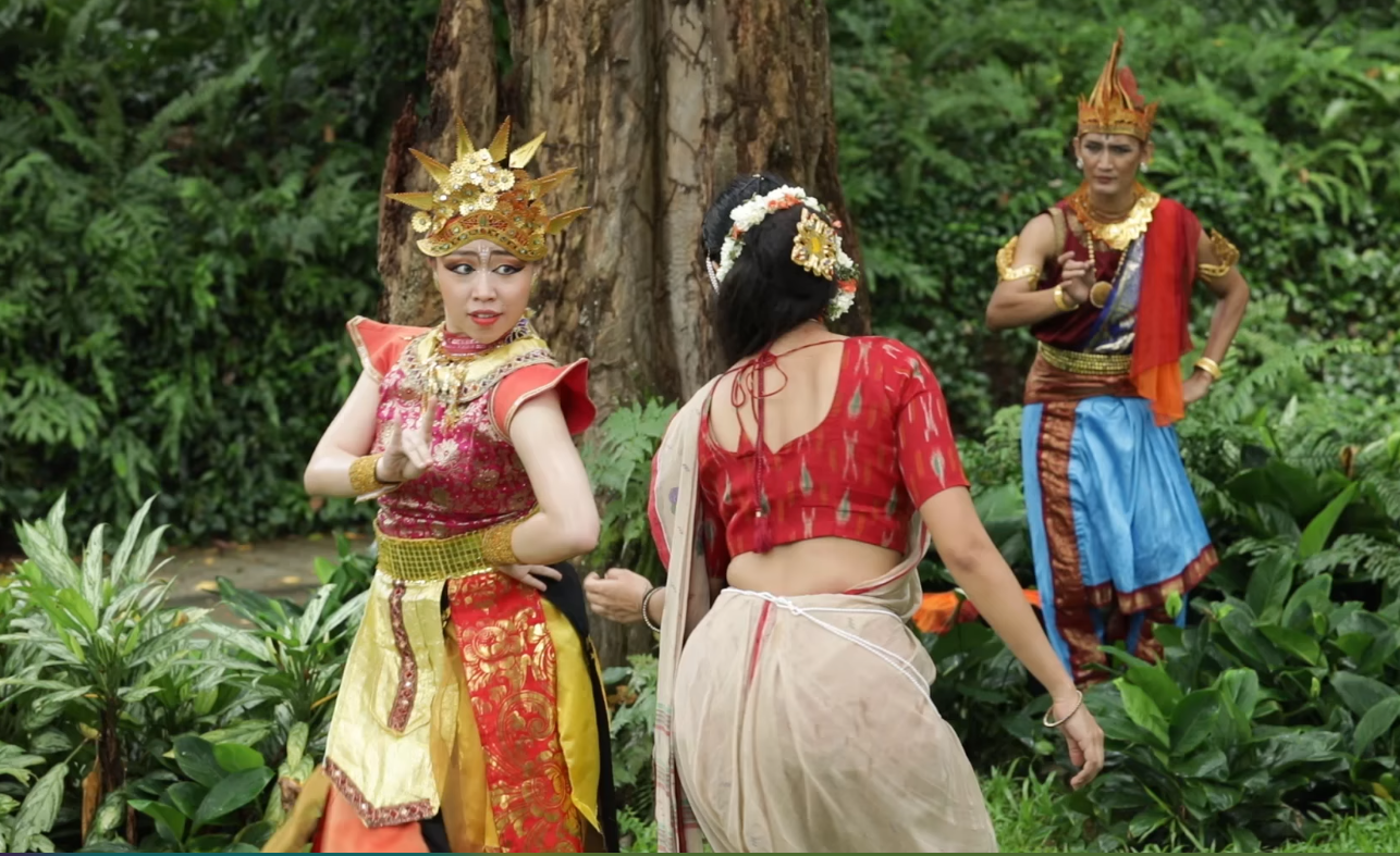 Eva Tey as Maricha, the golden deer  in Maya Dance Theatres production for Indian Heritage Centre's CultureFest 2020. Photo Courtesy: MDT