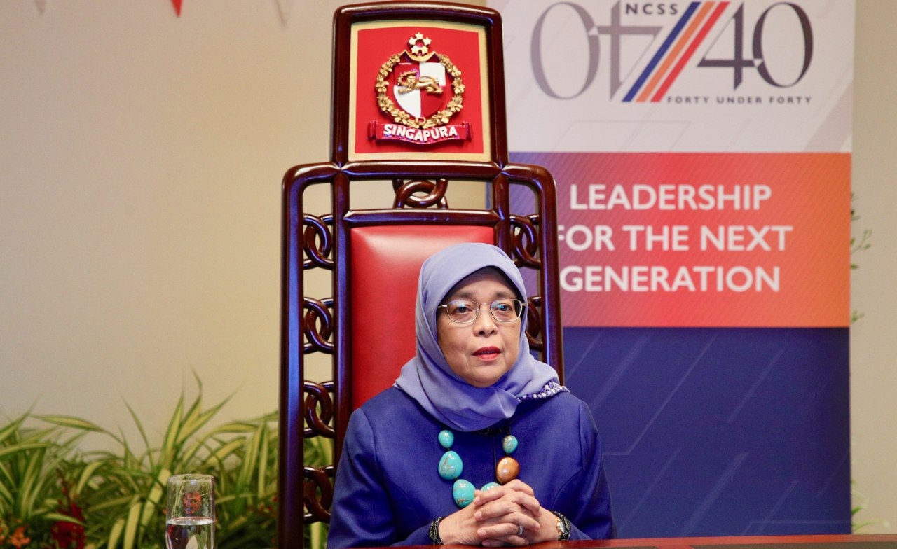 Singapore's President Halimah Yacob ranked 37th most influential Muslim in the world. Photo courtesy: MCI/Ng Siew Chwee
