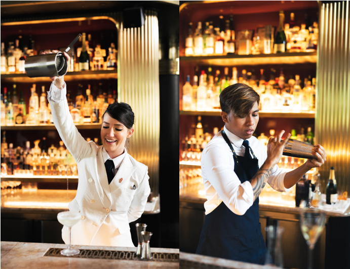 On Sunday from 3 pm to 9 pm, bartenders of ATLAS Lauren Sosnowsky and Lee Rosli will take centre-stage