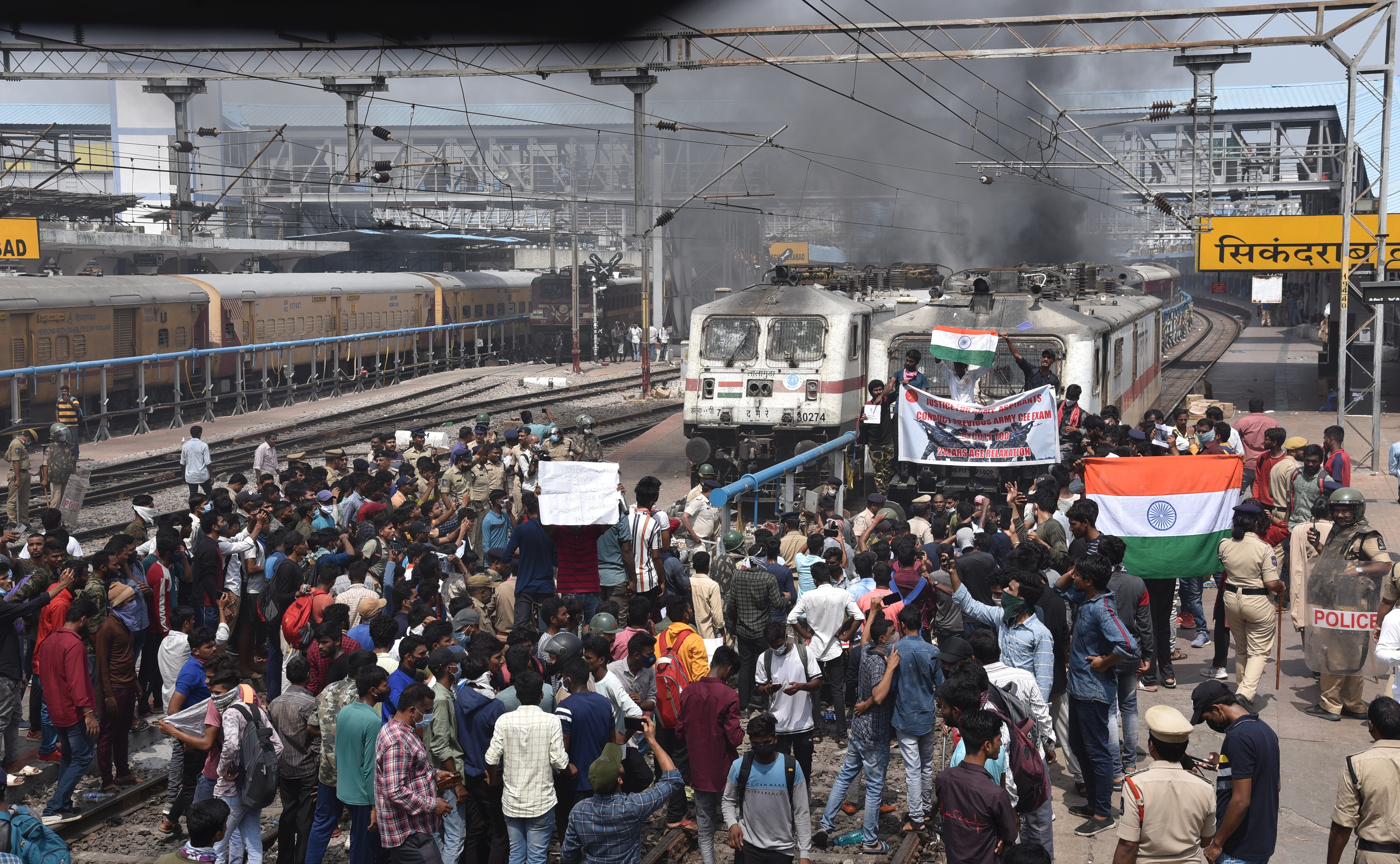 Nearly 530 trains were cancelled in the wake of the Agnipath protests.