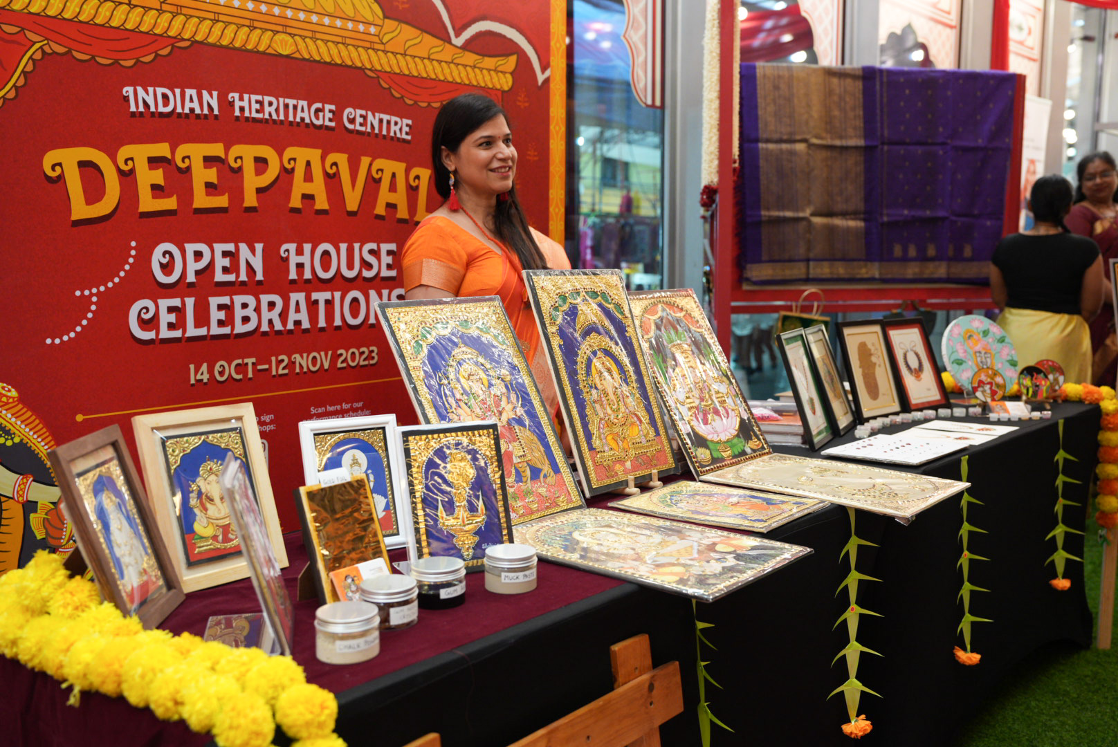 Tanjore Art and Pichwai Demonstration Photo courtesy: Indian Heritage Centre